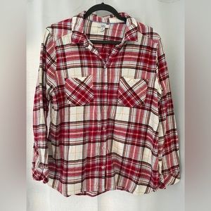 Cozy Flannel Top XL